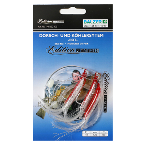 Оснастка морская Balzer Dorsch-Und KohlerSystem Rot 150см
